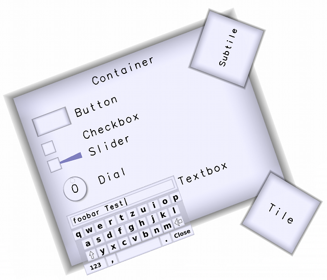 Widget demo screenshot